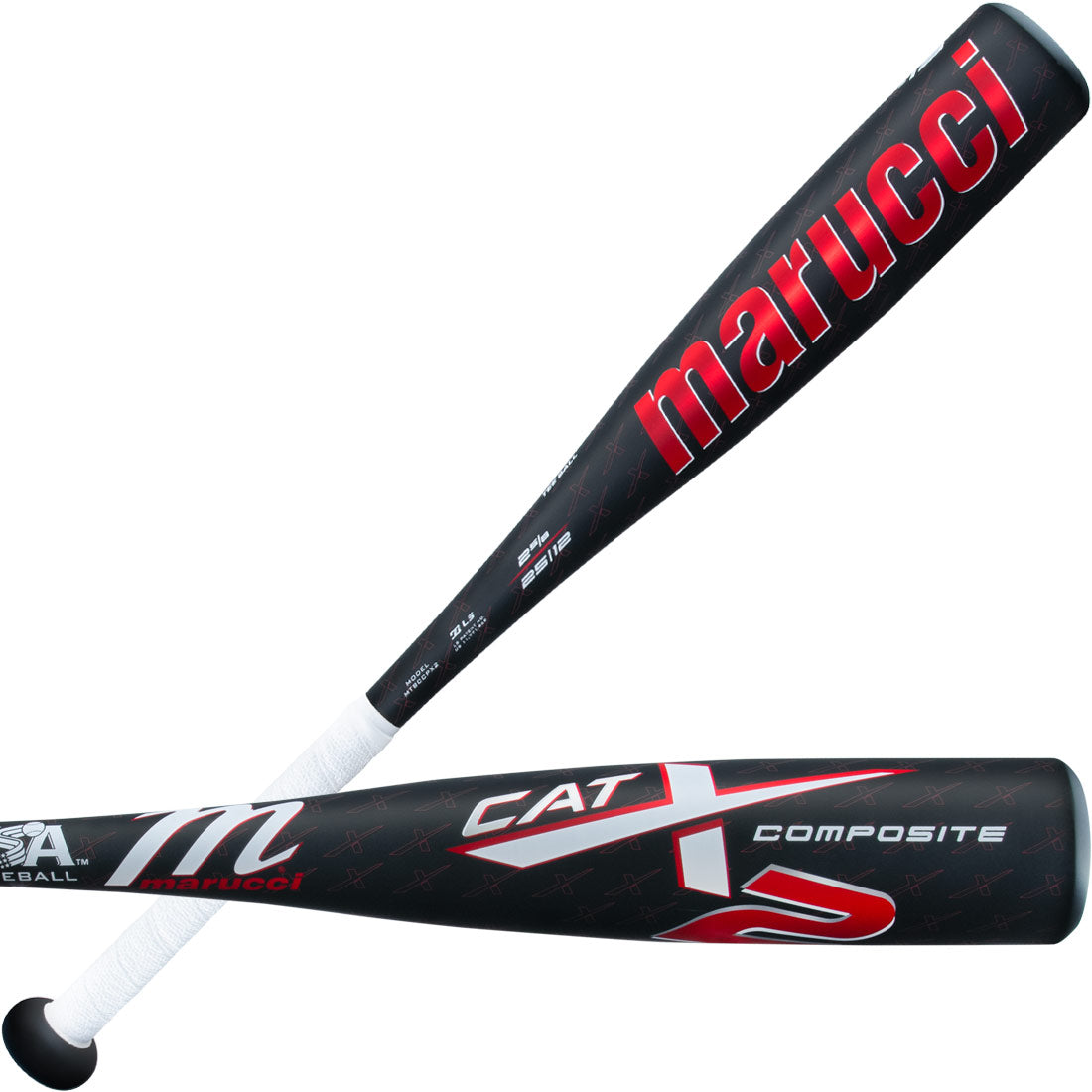 Marucci CATX2 Composite Youth USA Tee Ball Baseball Bat -13oz MTBCCPX2