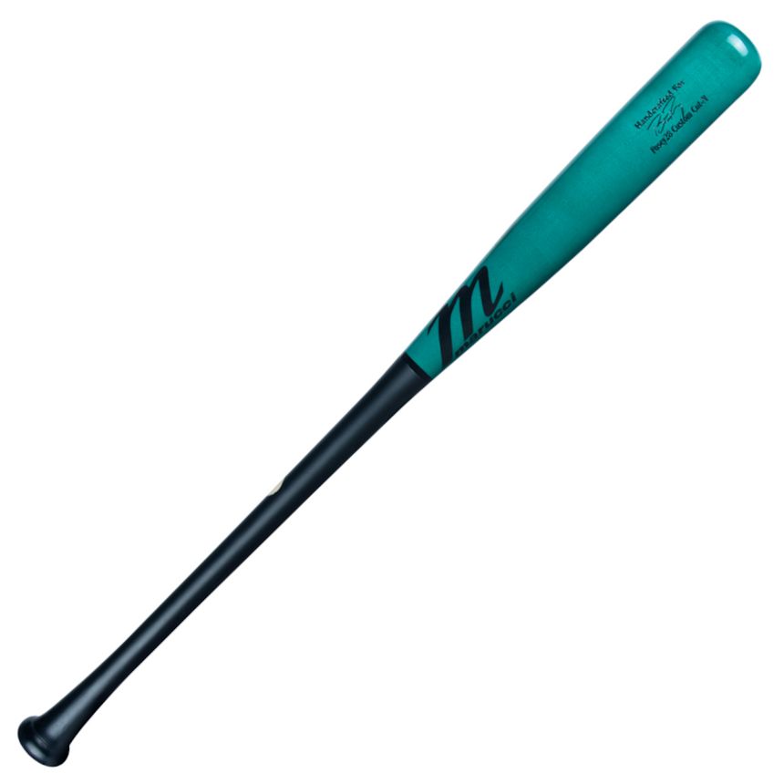 Marucci Posey28 Pro Exclusive Maple Wood Baseball Bat Matte Black/Ocean MVE4POSEY28-MK/OC