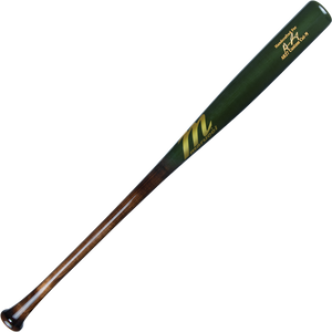 CLOSEOUT Marucci Riley27 Pro Exclusive Maple Wood Baseball Bat Flame Fade/Swamp Green MVE4RILEY27-FFSG
