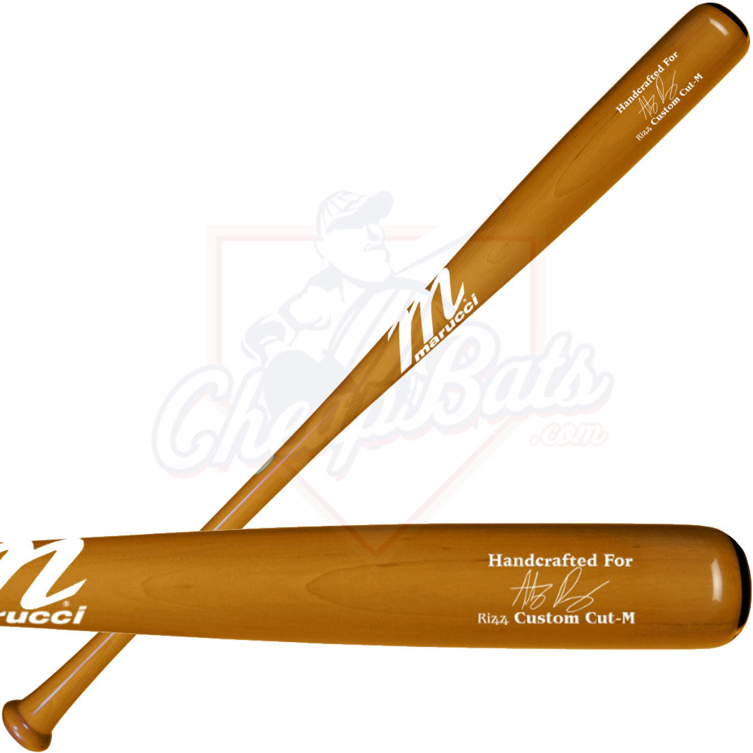 CLOSEOUT Marucci Anthony Rizzo Pro Exclusive Maple Wood Baseball Bat MVE4RIZZ44-HNY