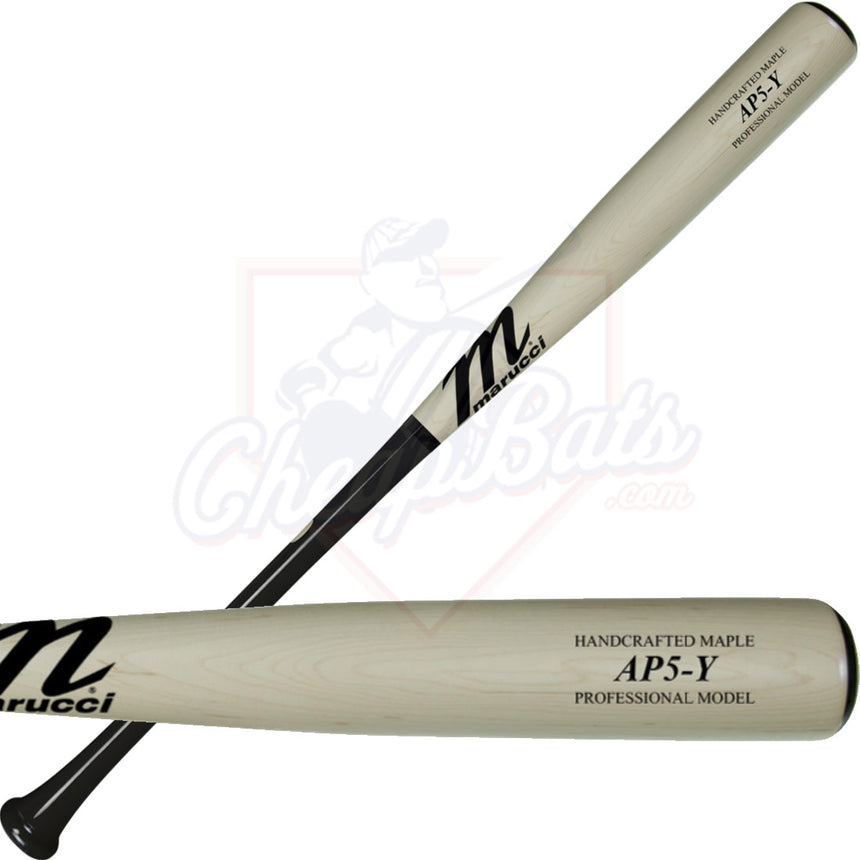 CLOSEOUT Marucci AP5 Pro Model Youth Maple Wood Baseball Bat MYVE4AP5-BK/N