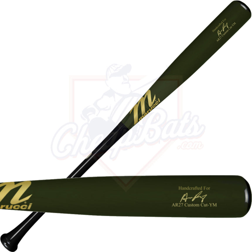 CLOSEOUT Marucci Austin Riley Pro Exclusive Youth Maple Wood Baseball Bat MYVE4RILEY27-BK/SG