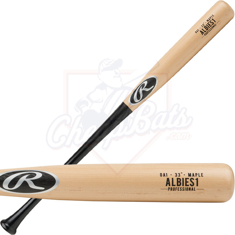 CLOSEOUT Rawlings Ozzie Albies Pro Label Maple Wood Baseball Bat OA1PL