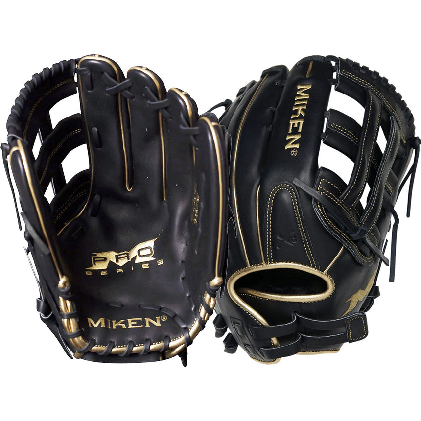 Miken Black Gold Pro Series Slowpitch Softball Glove 13.5" PRO135-BG