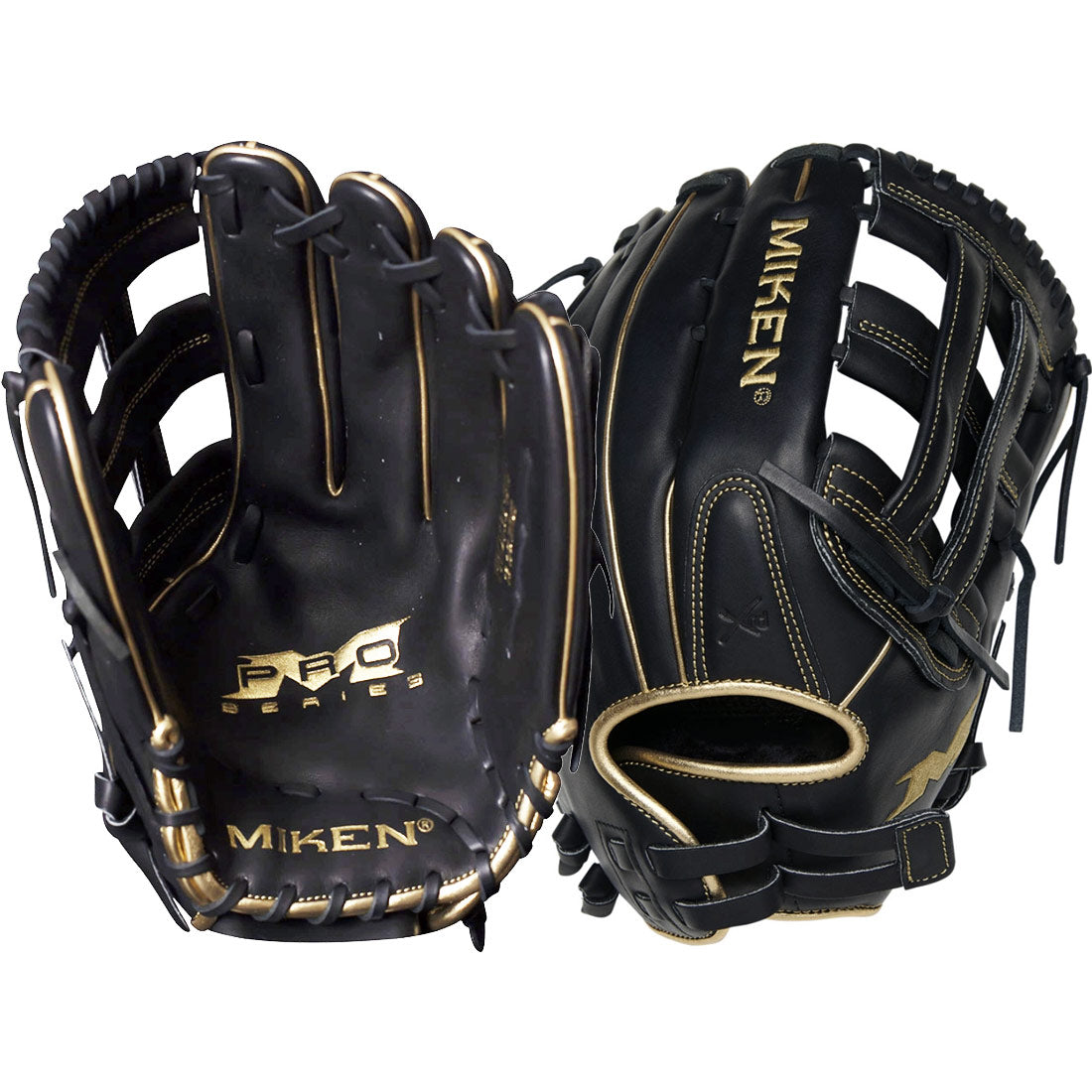 Miken Black Gold Pro Series Slowpitch Softball Glove 13.5