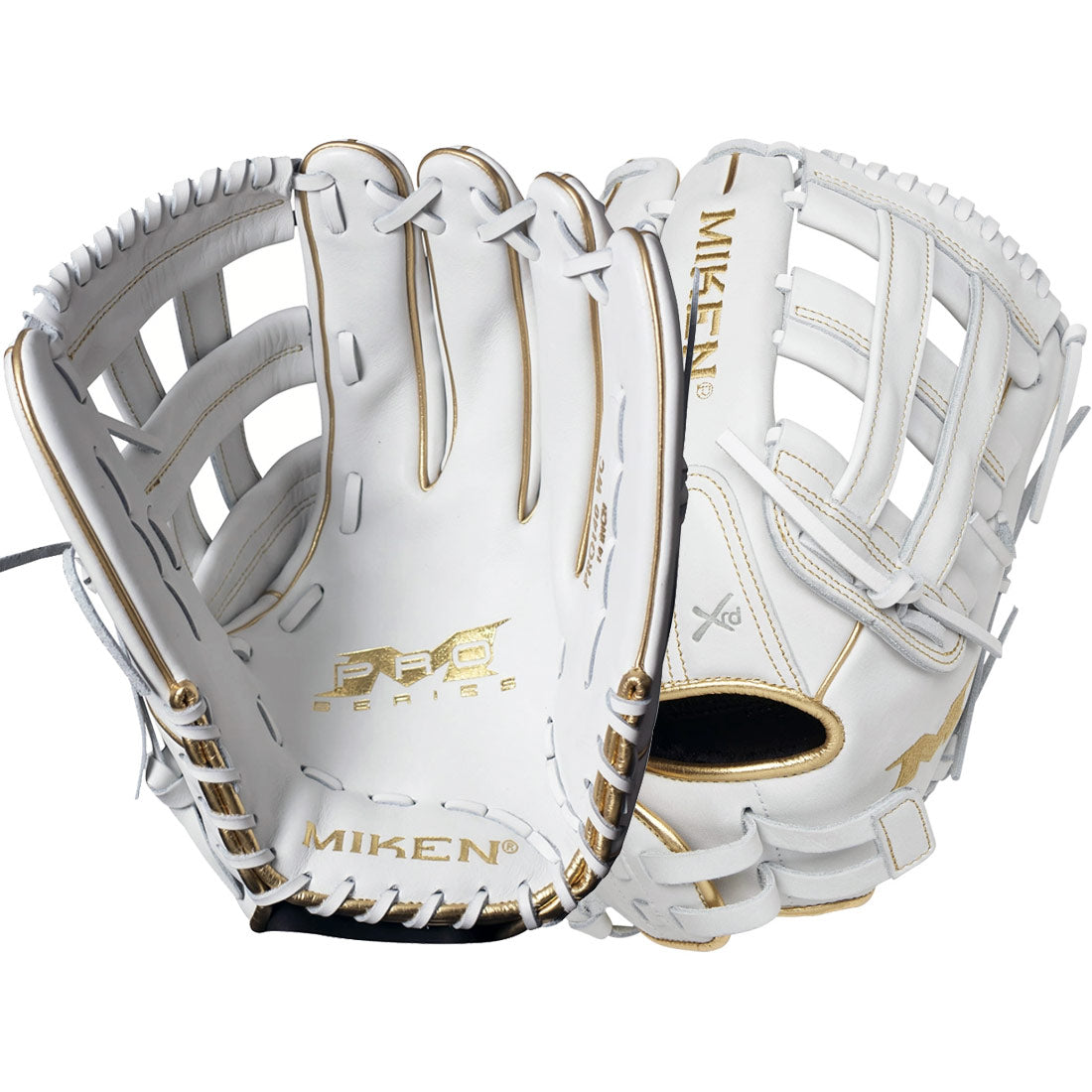 Miken White Gold Pro Series Slowpitch Softball Glove 13.5" PRO135-WG