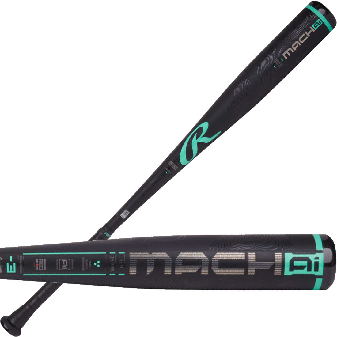 2025 Rawlings Mach AI BBCOR Baseball Bat -3oz RBB5MC3