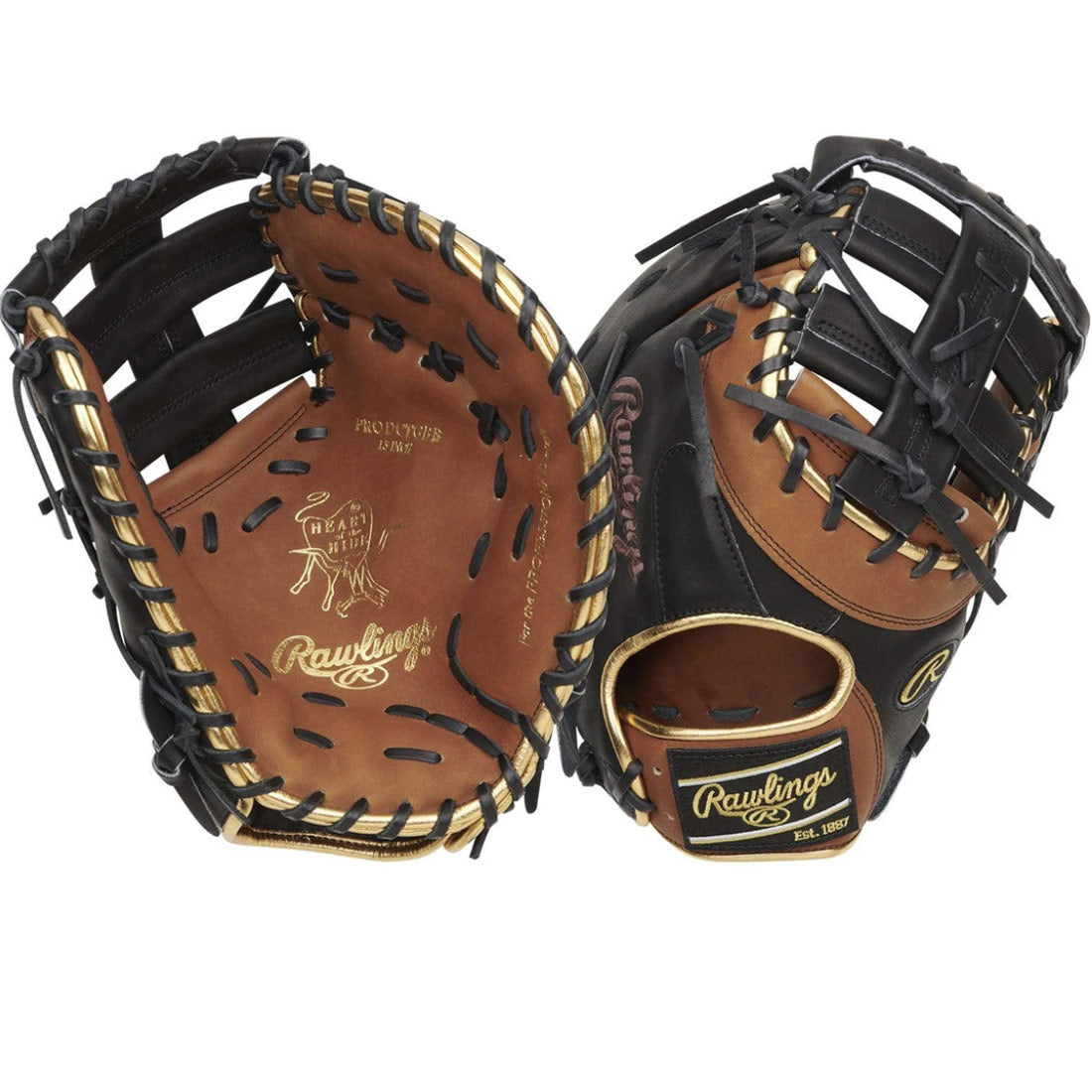 Rawlings Heart of the Hide Baseball First Base Mitt 13" RPRODCTGBB