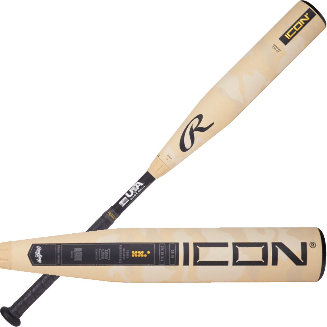 2025 Rawlings Icon Youth USA Baseball Bat -12oz RUS5I12