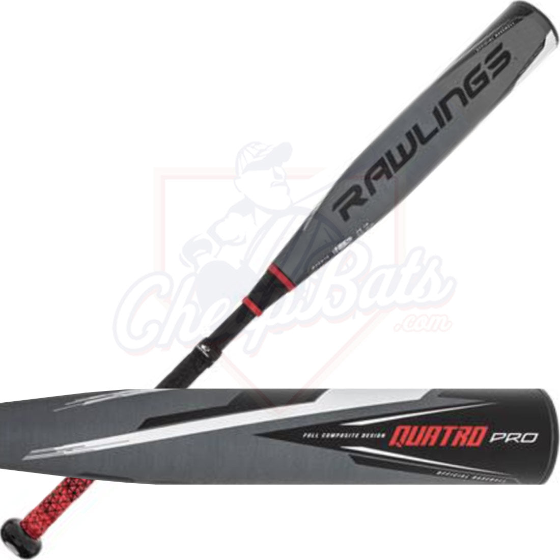 CLOSEOUT 2022 Rawlings Quatro Pro Youth USSSA Baseball Bat -10oz UT2Q10