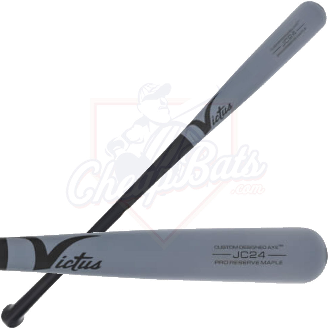 Victus Axe JC24 Pro Reserve Maple Wood Baseball Bat Flat Black/Flat Nardo VAXERWJC24-FB/FN
