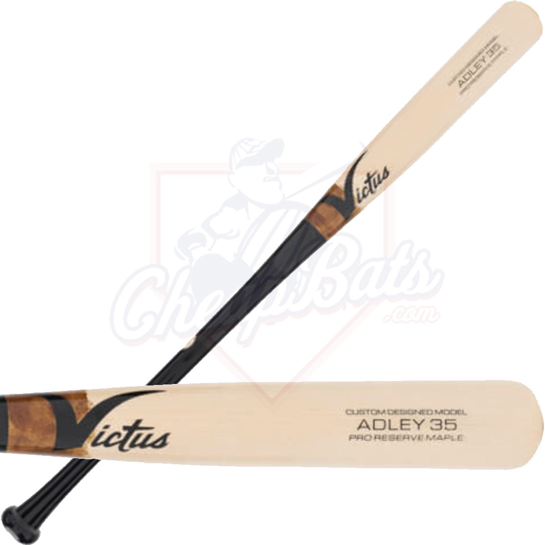 CLOSEOUT Victus ADLEY35 Pro Reserve Maple Wood Baseball Bat VRWMADLEY35-GB/GN