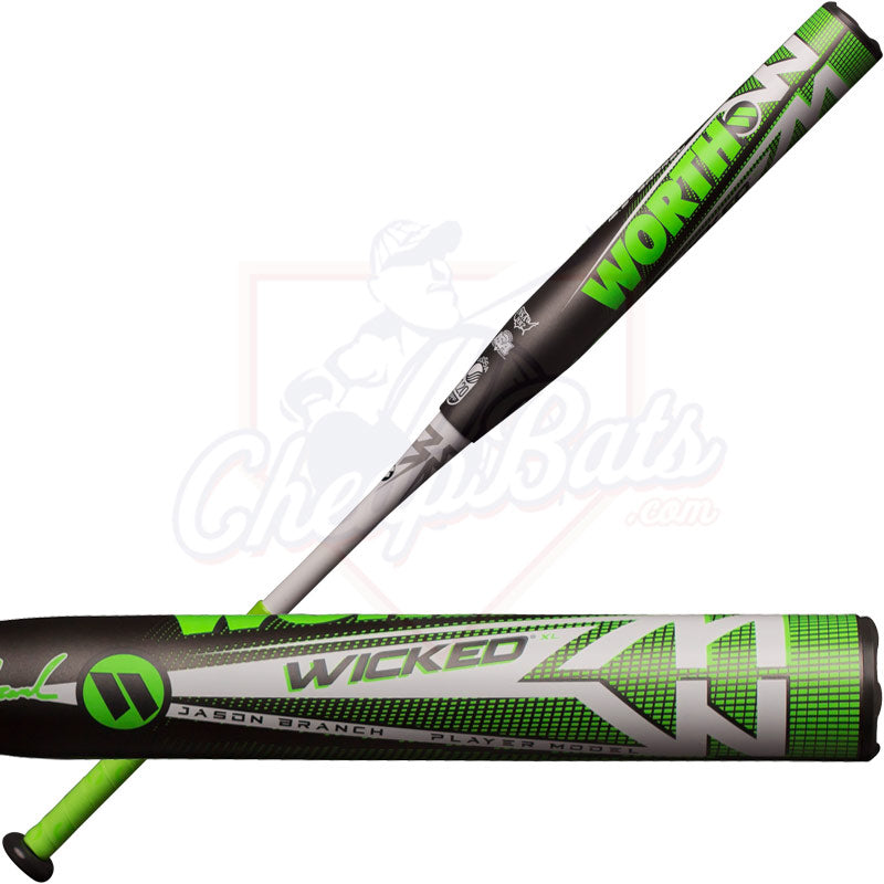 CLOSEOUT 2019 Worth Wicked XL Jason Branch Slowpitch Softball Bat End Loaded USSSA WKJBMU