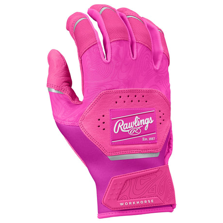Rawlings Workhorse Batting Gloves Adult WH25BG – Pink/Pink