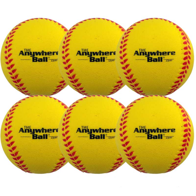 The Anywhere Ball (Mojo Ball) - Yellow - 6 Pack