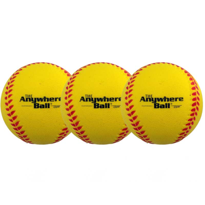 The Anywhere Ball (Mojo Ball) - Yellow - 3 Pack