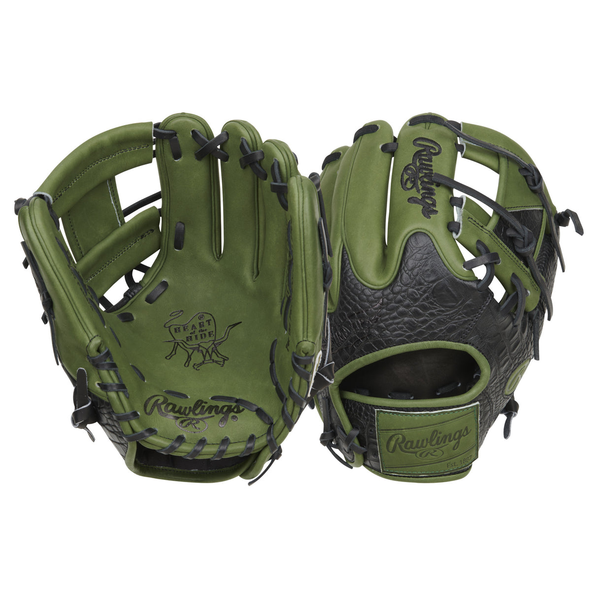 Rawlings Heart of the Hide Croc Skin Baseball Glove 11.5" RP