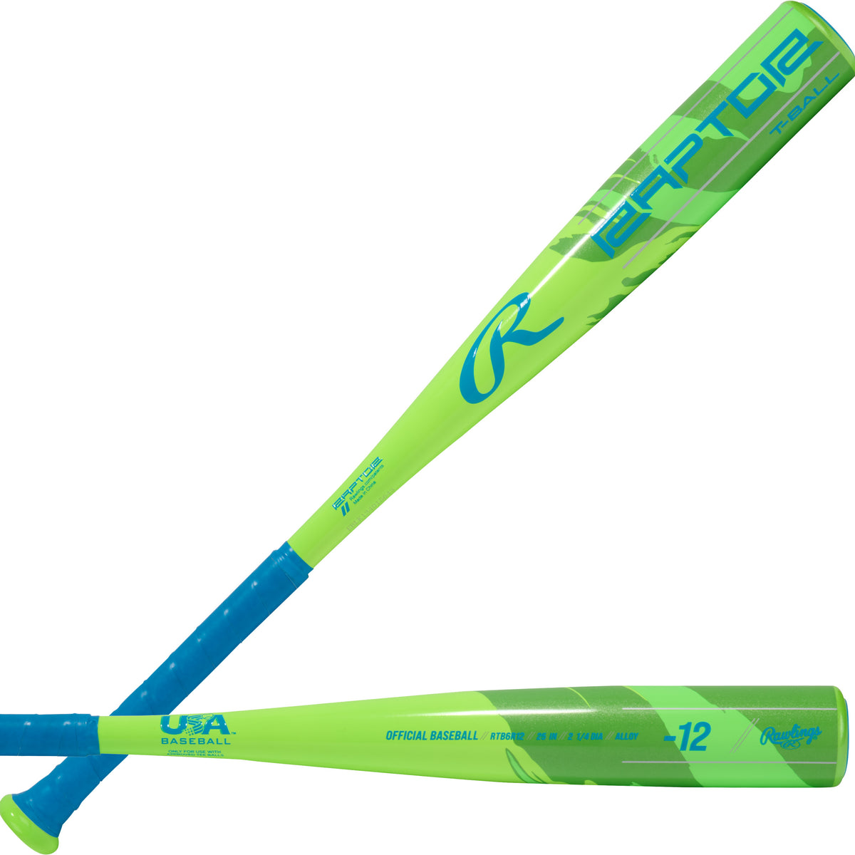2026 Rawlings Raptor Aluminum Tee Ball Baseball Bat RTB6R12 -12oz ...