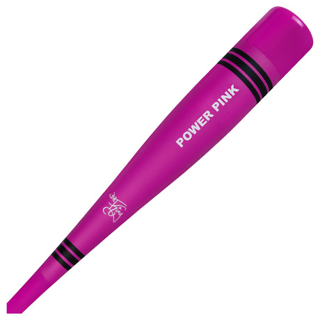 Victus Vibe Crayon barrel close-up — ringless VXP alloy barrel with crayon stripe graphics