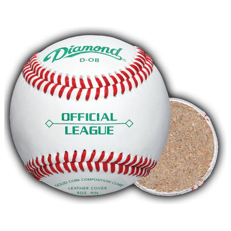 Diamond D-OB Official League Economy Practice Baseballs - 2 to 10 Dozen