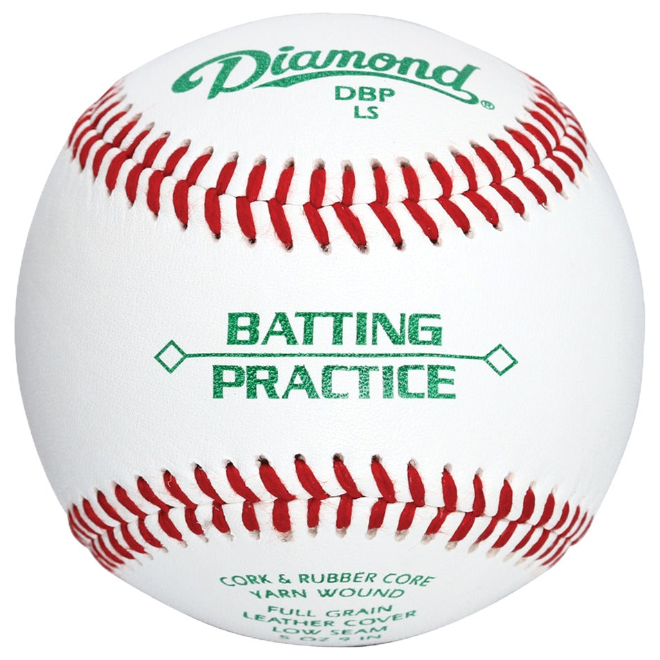 Diamond DBP LS Low Seam Batting Practice Baseballs - 2 to 10 Dozen