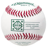 Diamond DDY-1 Dixie Youth Competition Grade Baseballs - 2 to 10 Dozen