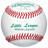 Diamond DLL-1 MC Little League Minor League Mid Compression Baseballs - 2 Dozen or 10 Dozen Case