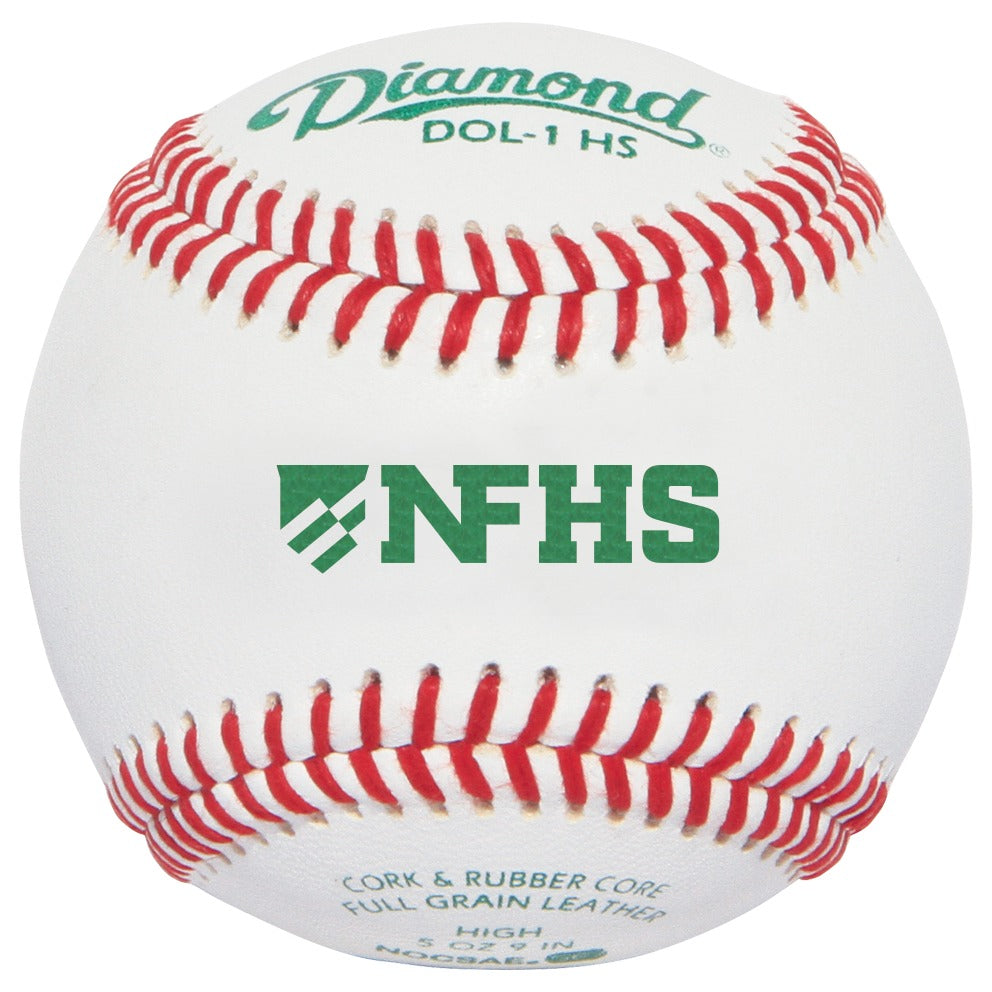 Diamond DOL-1 HS NFHS NOCSAE High School Baseballs - 2 Dozen or 10 Dozen Case