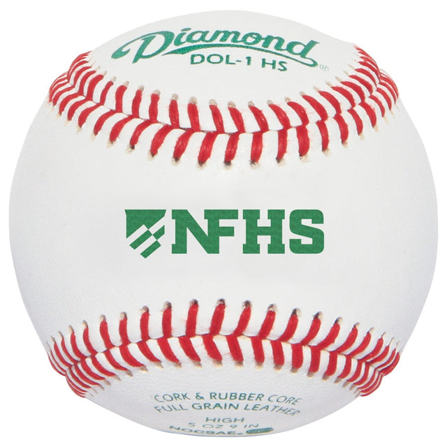 Diamond DOL-1 HS NFHS NOCSAE High School Baseballs - 2 Dozen or 10 Dozen Case
