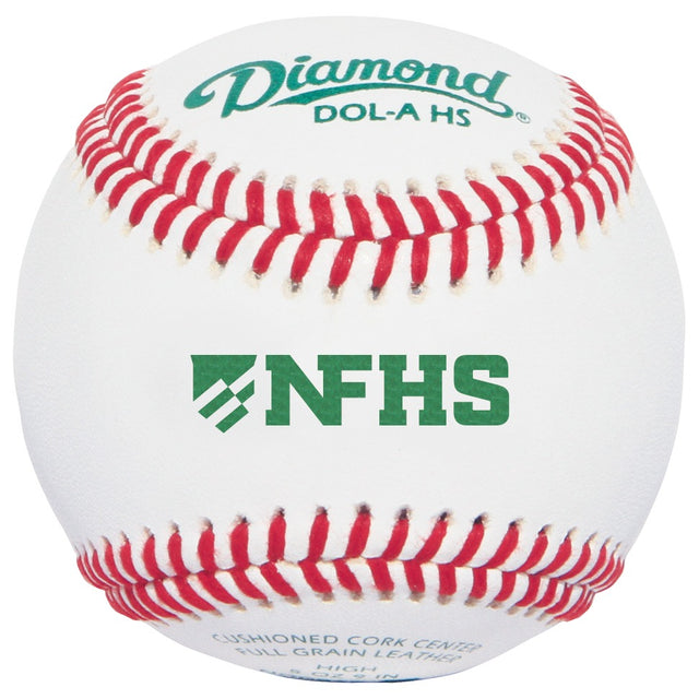Diamond DOL-A HS NFHS NOCSAE High School Baseballs - 2 Dozen or 10 Dozen Case