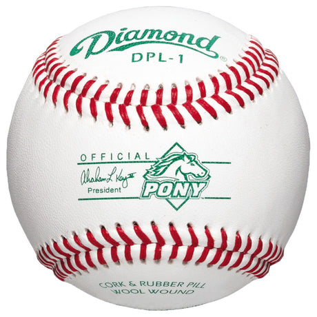 Diamond DPL-1 PONY League Competition Grade Baseballs - 2 to 10 Dozen
