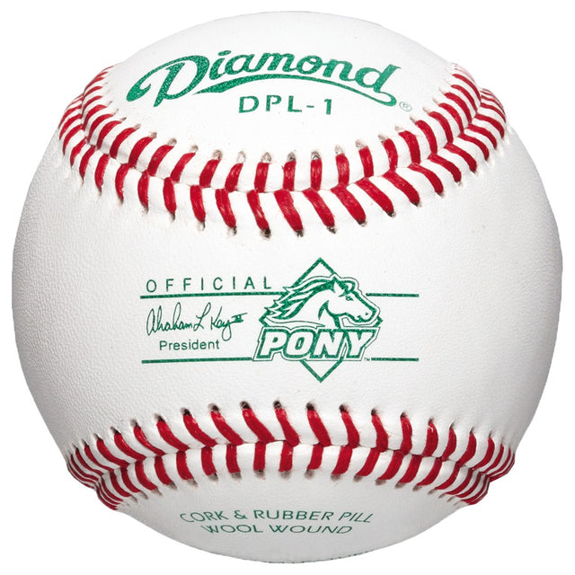 Diamond DPL-1 PONY League Competition Grade Baseballs - 2 to 10 Dozen