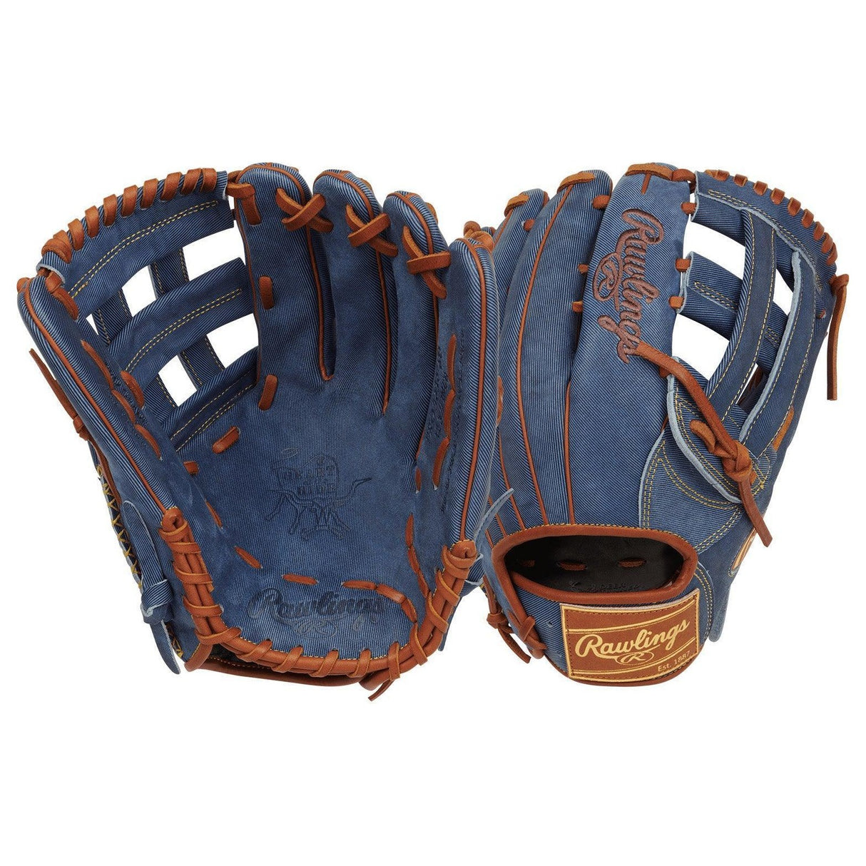 Rawlings Heart of the Hide Pro Label Denim 12.75" Baseball Glove PRO3039-6D