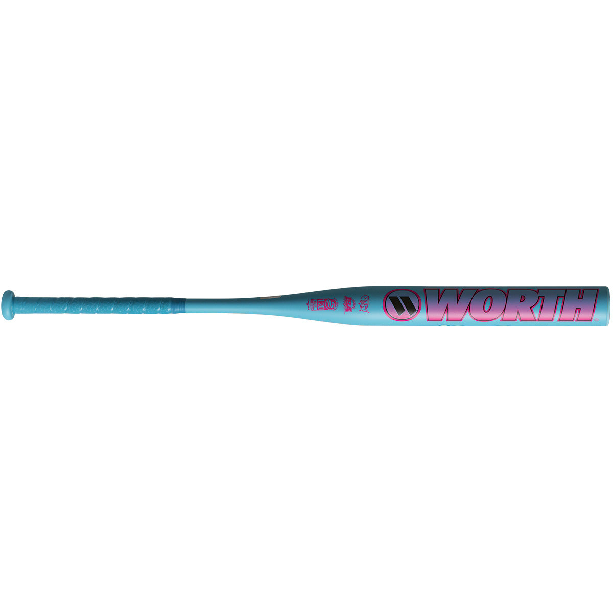Worth 2 Legit XL 1-Piece Slowpitch Softball Bat End Loaded USSSA WSU62L1L back