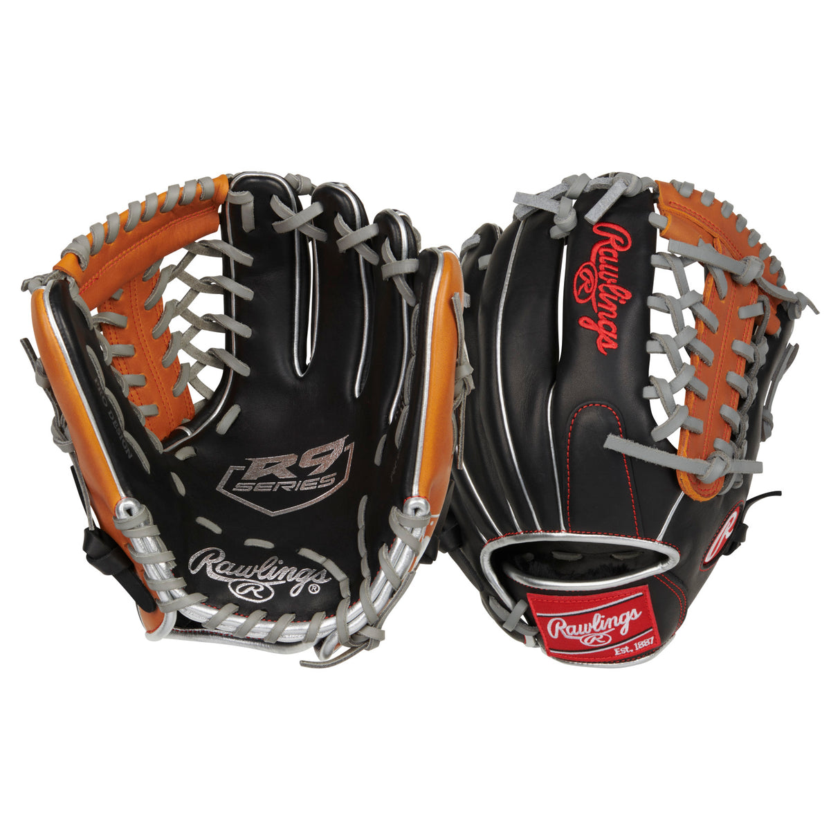 Rawlings R9 Contour Baseball Glove 11.5" R9115U-4BT