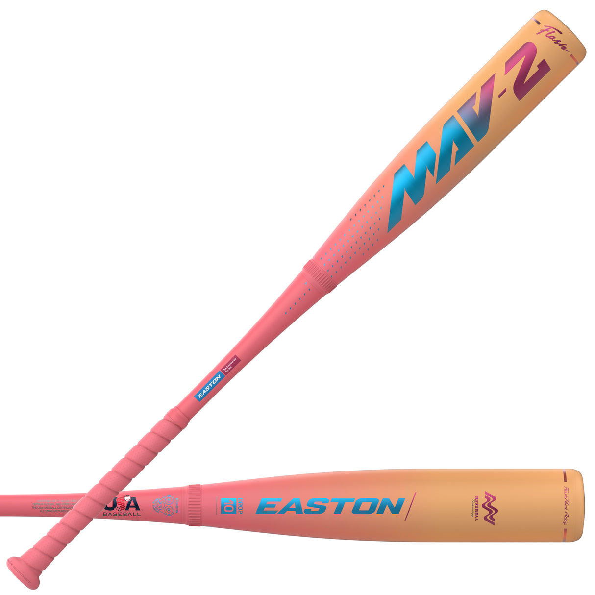 2026 Easton MAV2 Flash USA Baseball Bat -10oz EUS6M2F10
