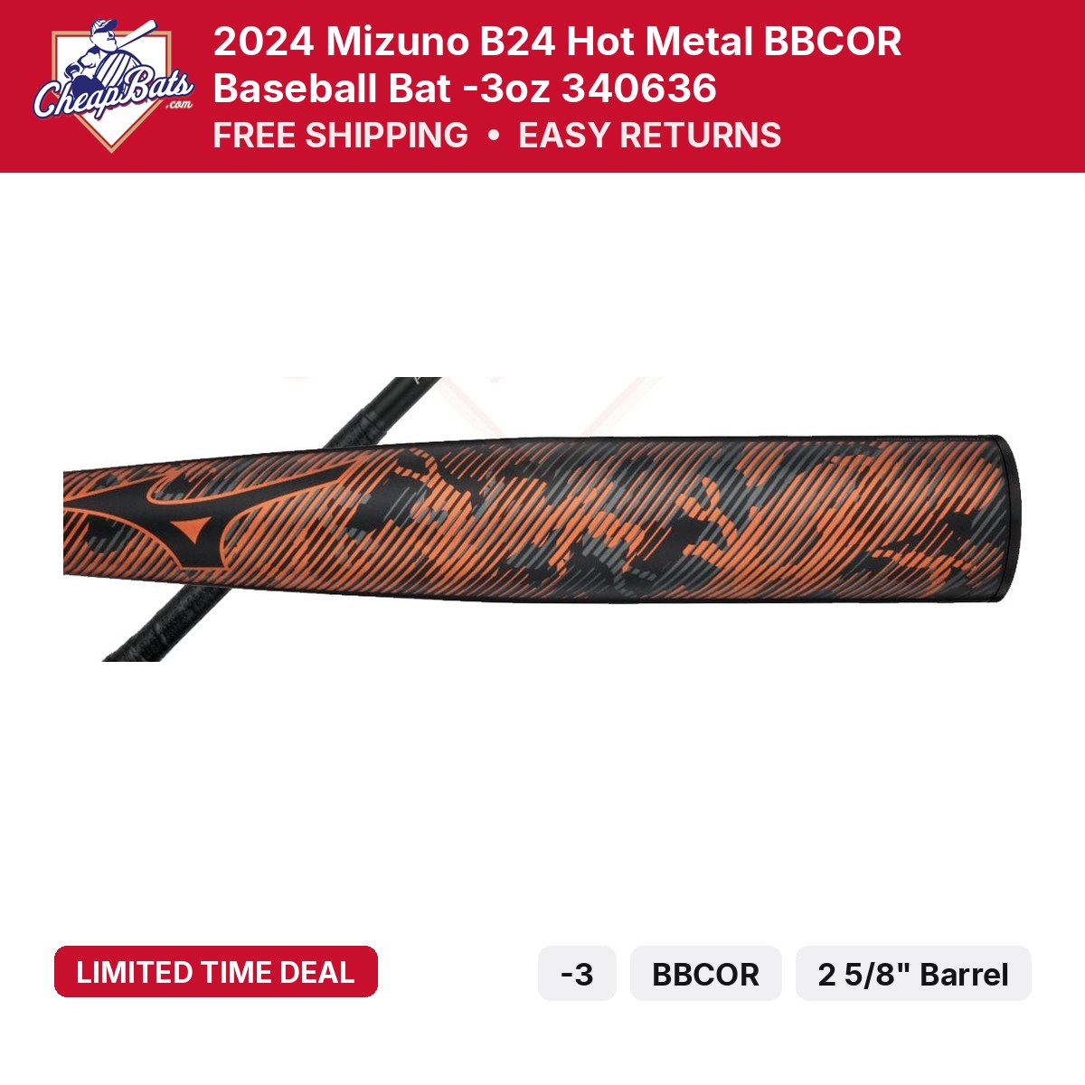 2024 Mizuno B24 Hot Metal -3 BBCOR | CheapBats.com