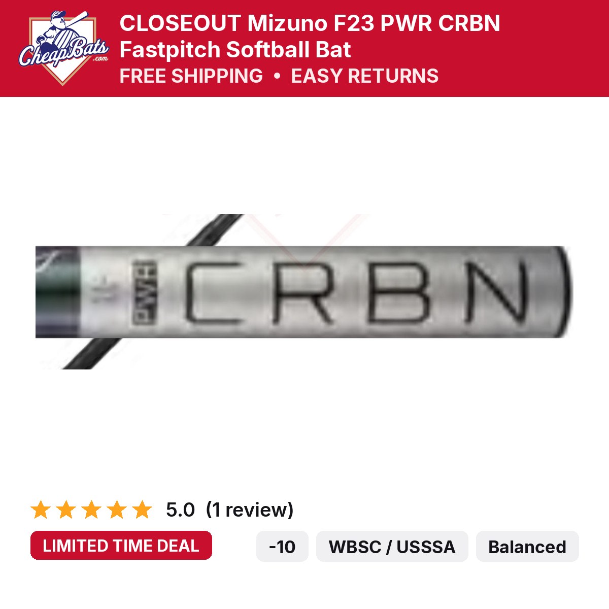 Mizuno F23 PWR CRBN Fastpitch | CheapBats.com