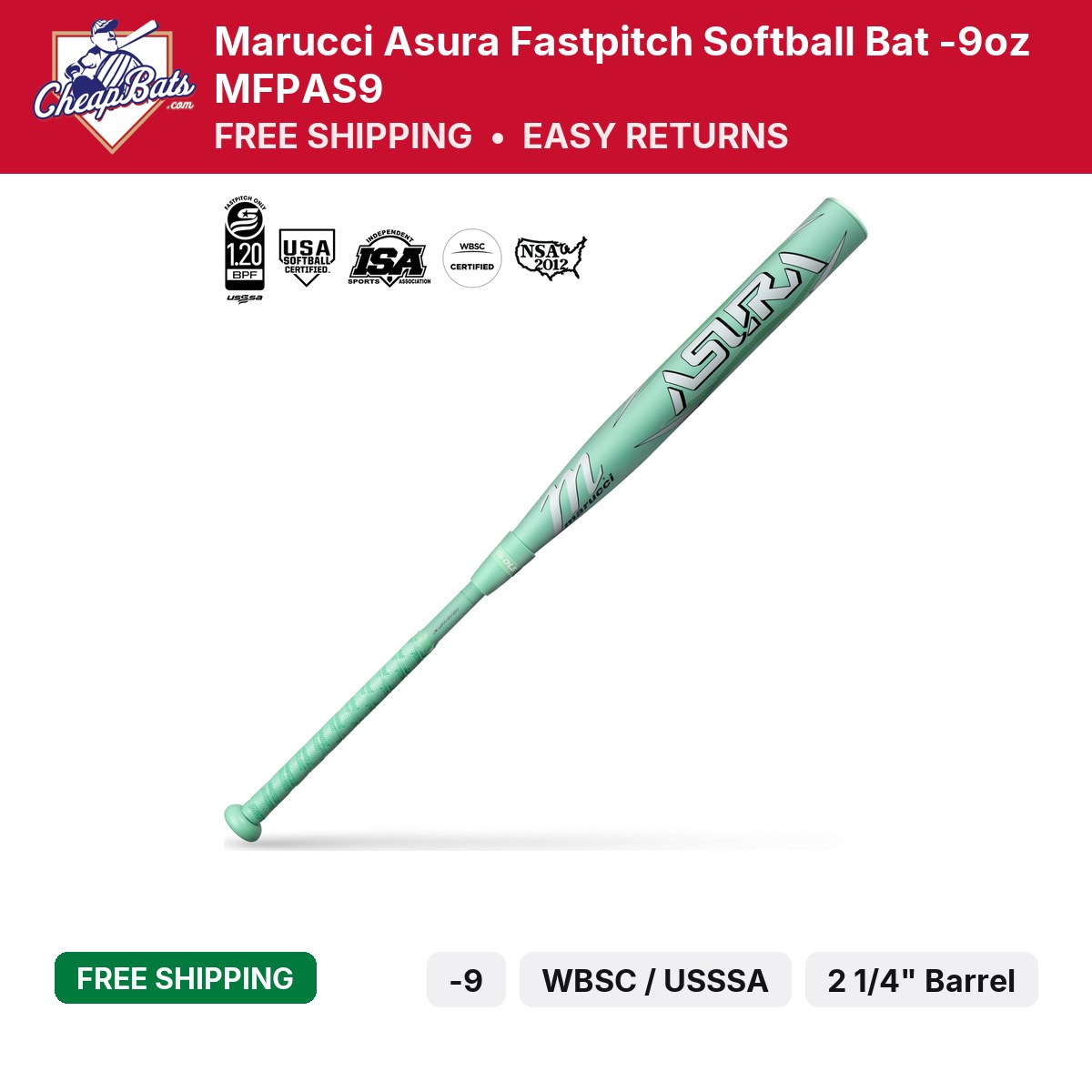 Marucci Asura -9 Fastpitch | MFPAS9 | CheapBats.com