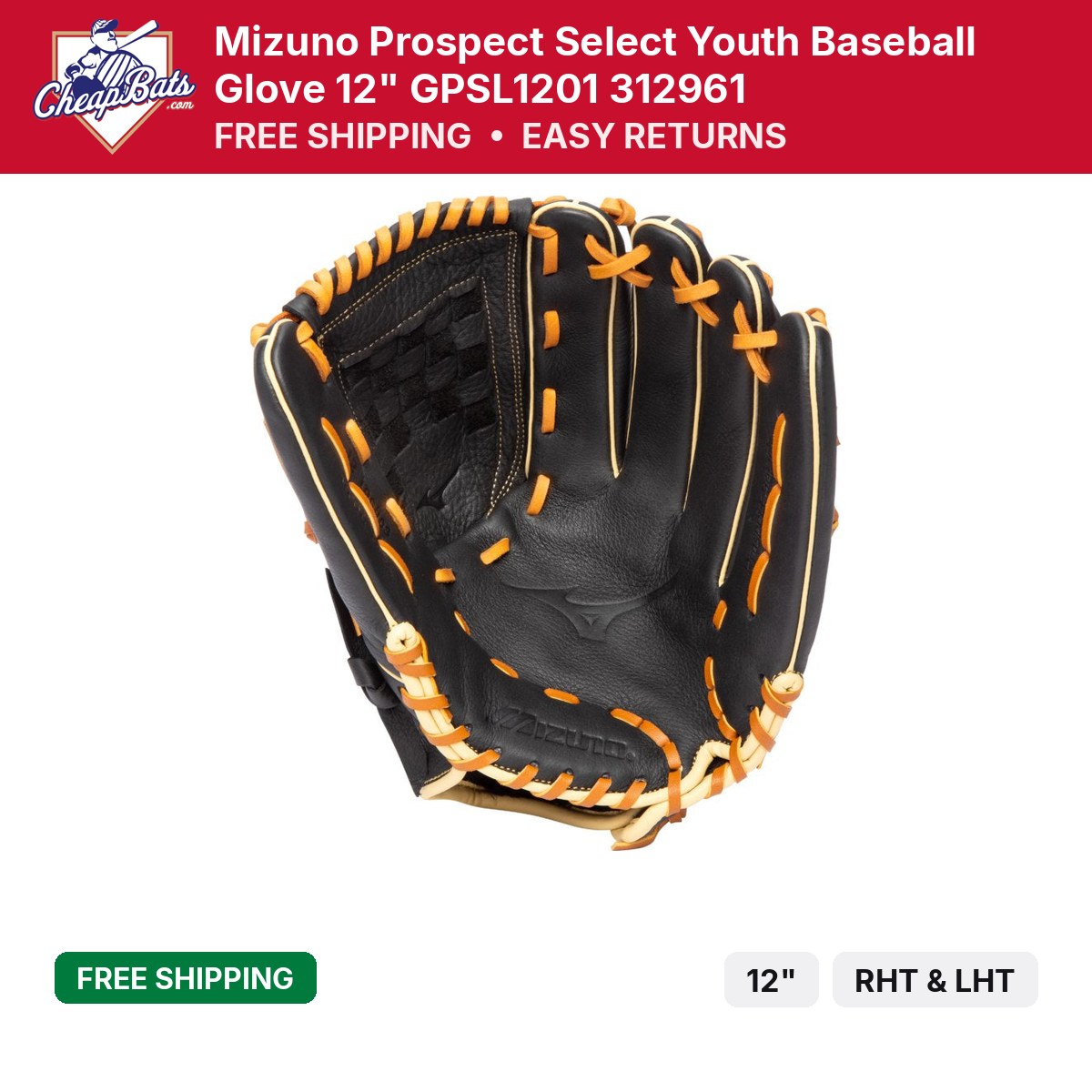 ミズノ MG SELECT UL 1CJMH10684 Mizuno Prospect Select Glove 12