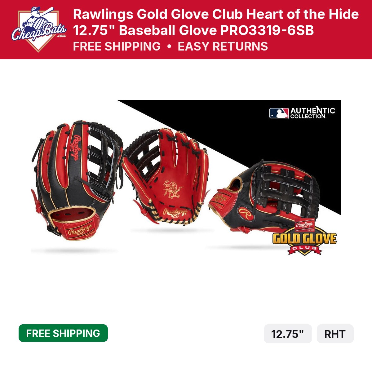 Rawlings Gold Glove Club 12.75