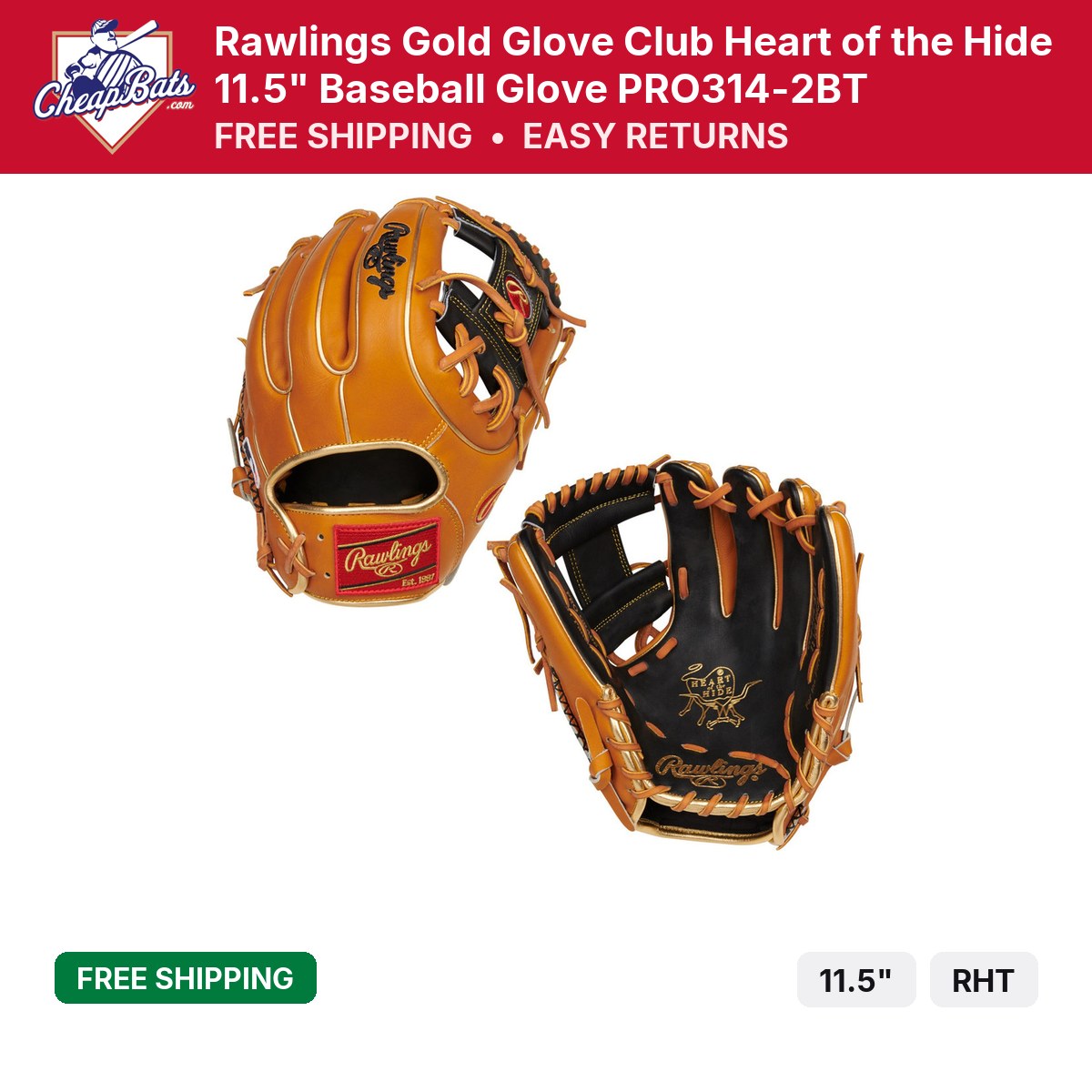 Rawlings Gold Glove Club HOH 11.5