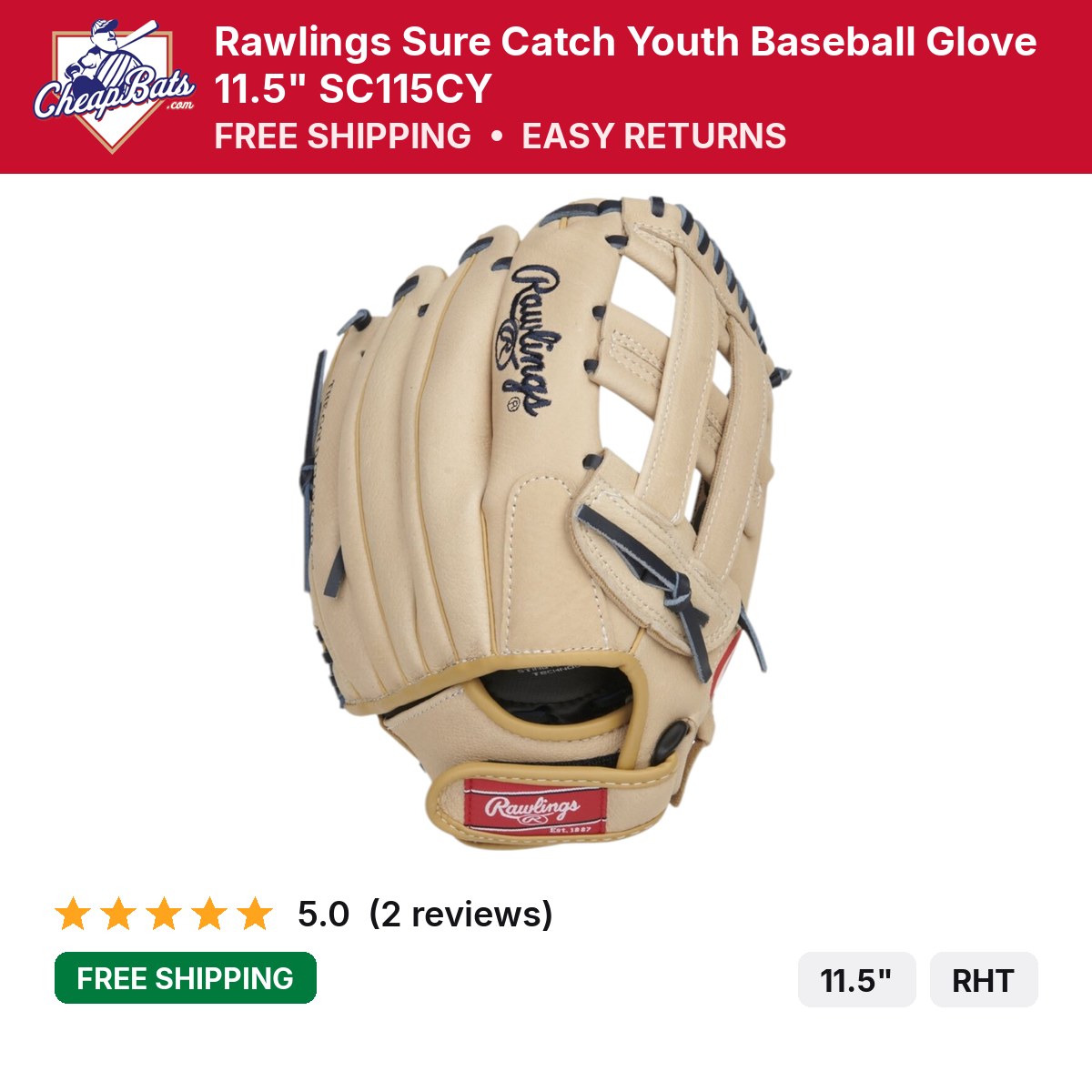 Rawlings Sure Catch Youth 11.5