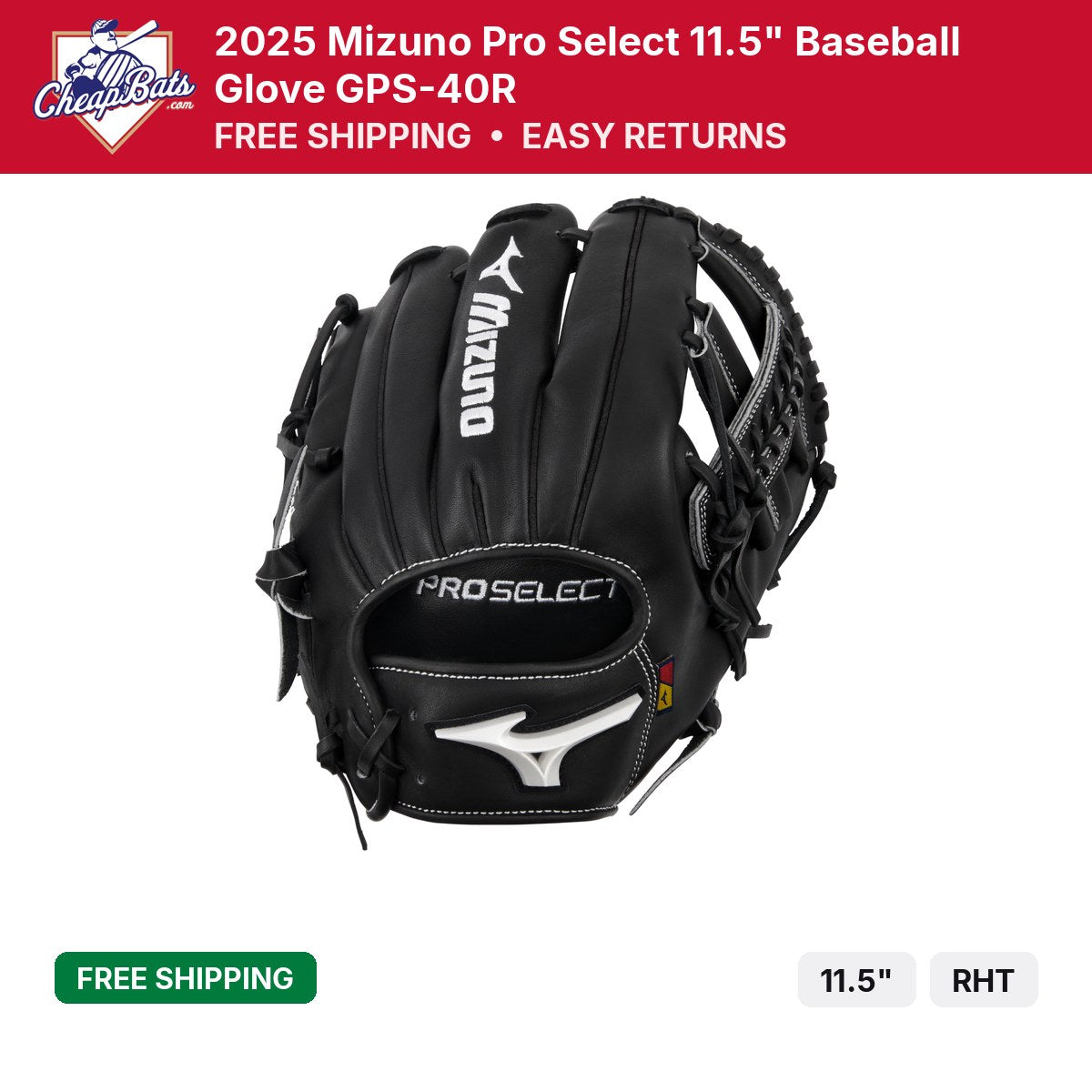 2025 Mizuno Pro Select 11.5