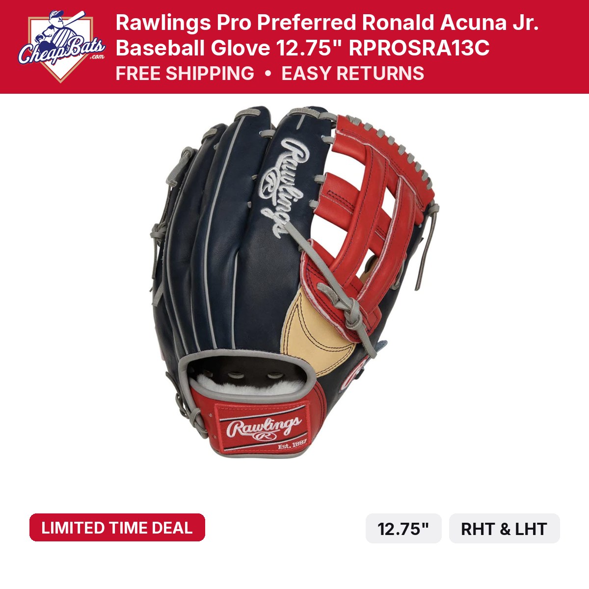 Rawlings Pro Preferred Ronald | RPROSRA13C | CheapBats.com