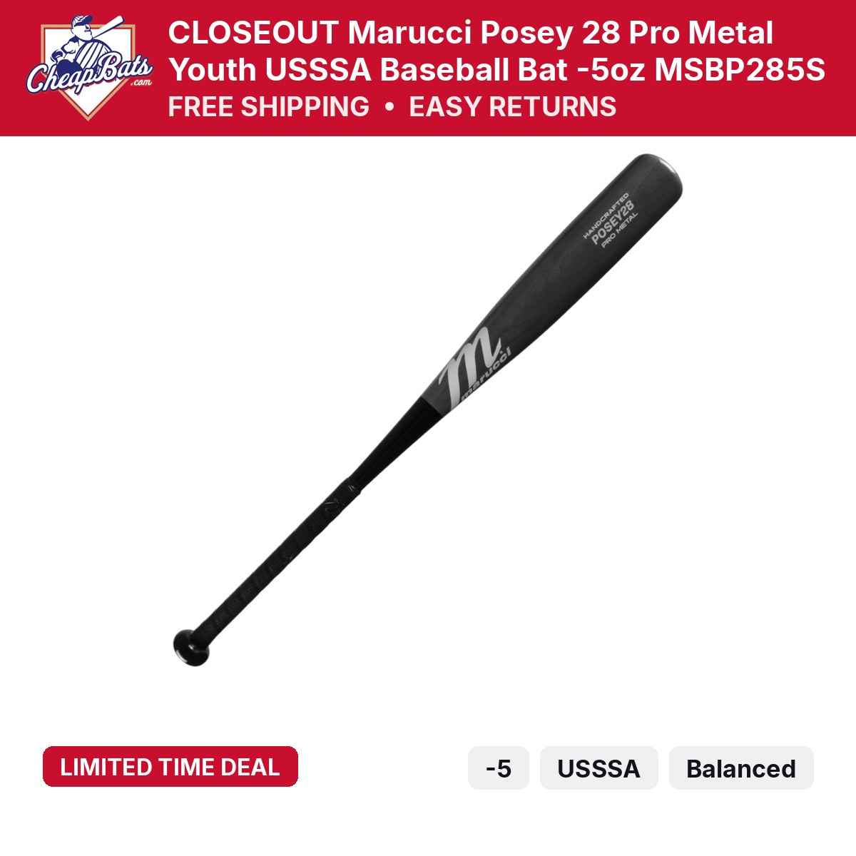 2024 Marucci Posey 28 Pro Metal | MSBP285S | CheapBats.com