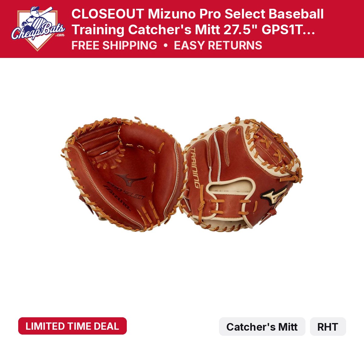 Mizuno Pro Select Training | GPS1T | CheapBats.com