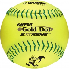 Worth 12" ISA Super Gold Dot Extreme Slowpitch Softball (1 Dozen) IS44CY